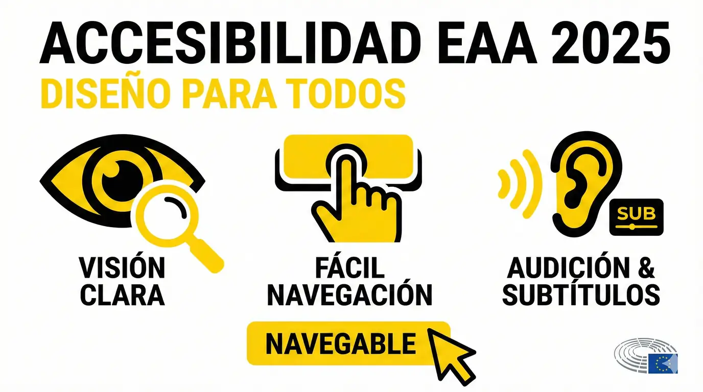 Foto destacada para el artículo: 'Accesibilidad EAA 2025'