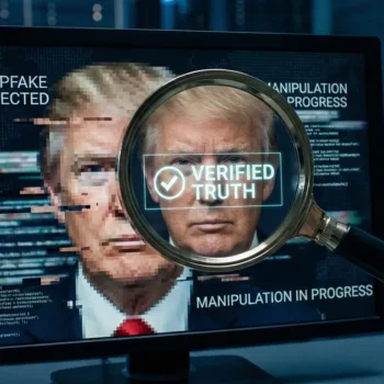 Foto destacada para el artículo: 'Periodismo en la era del Deepfake: Cuando ver ya no es creer'